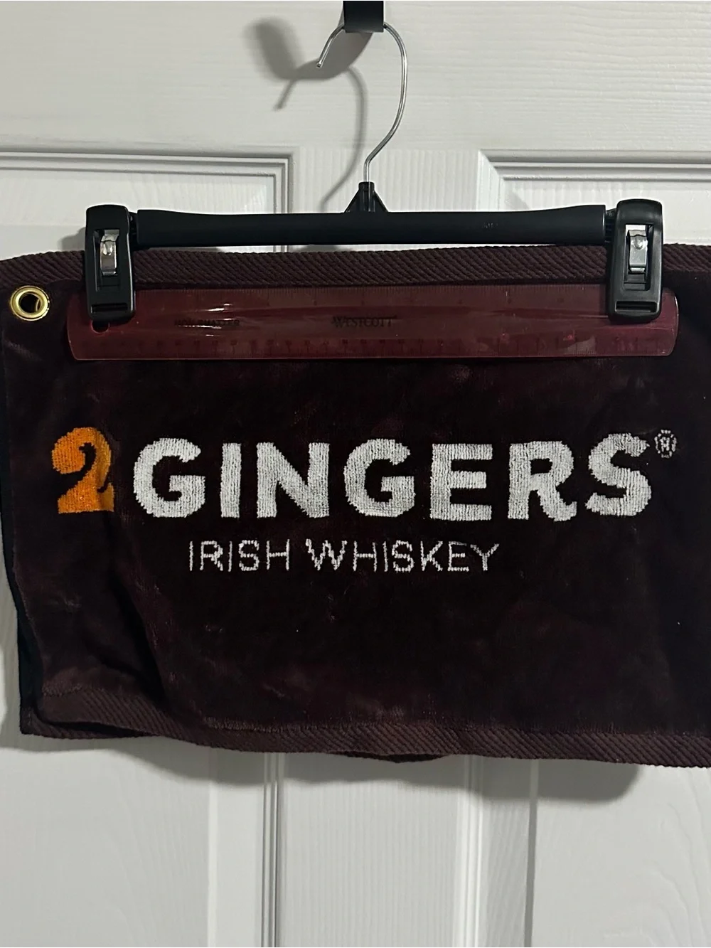 2 Gingers Irish Whiskey Rare Vintage Brown Bar Towel